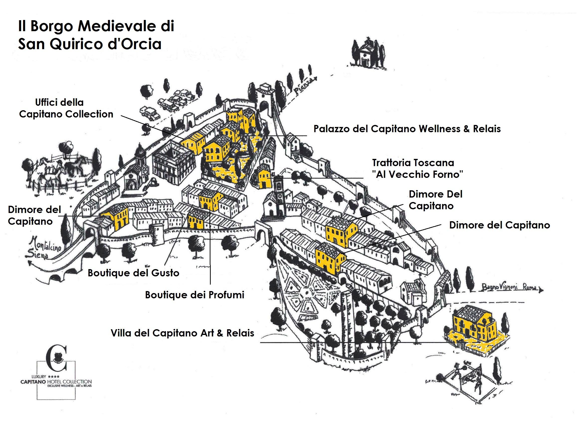 Palazzo Del Capitano Wellness E Relais Hotel San Quirico dʼOrcia Exterior foto